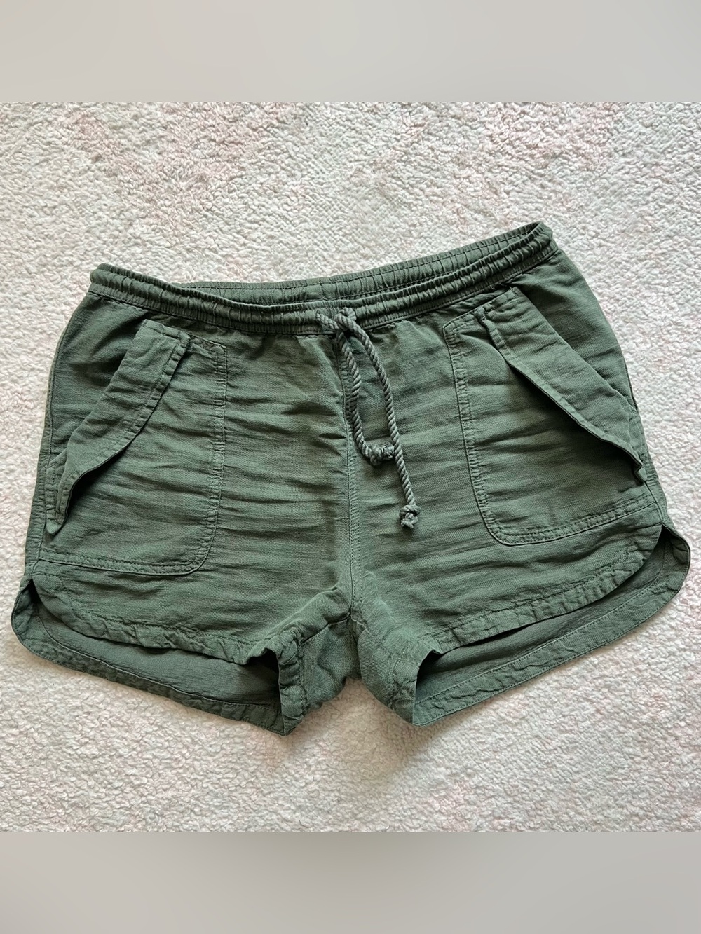 C&C California Olive Drawstring Utility Athletic Shorts